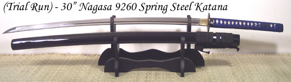 Cheness Cutlery - 30" Spring Steel Katana - Forged Spring Steel Katana Sword.